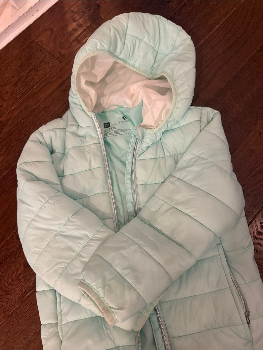 Target Kids Mint Hooded Puffer Jacket